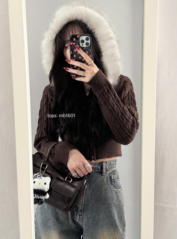 GRL mb1601 cable knit cardigan 麻花針織開襟衫 10