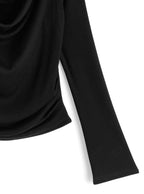 Halter Neck Layered Look Drape Top 掛頸假兩件垂墜上衣 [ru1997] — 10