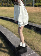 Platform Faux Fur Ankle Boots 厚底仿毛短靴 [fa049] 11