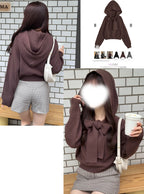 Hooded Ribbon Knit Top 連帽蝴蝶結針織上衣 [an1925] — 11