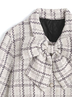 GRL gn649 Bow Tweed Check Jacket 蝴蝶結格紋斜紋軟呢風外套 11