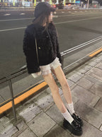 GRL on326 Gold Button Faux Shearling Jacket 金色鈕扣仿羊羔絨外套 — 11