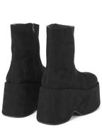 Suede Platform Boots 麂皮厚底短靴 [zr1140]