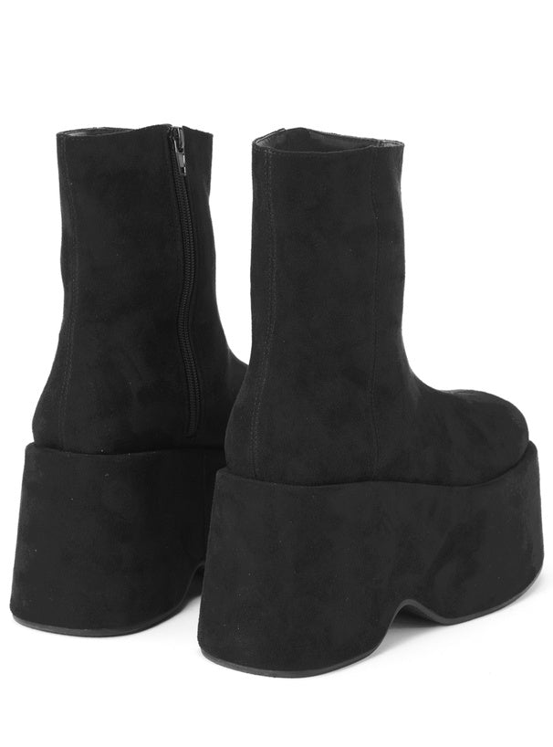 Suede Platform Boots 麂皮厚底短靴 [zr1140]
