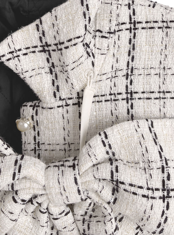 GRL gn649 Bow Tweed Check Jacket 蝴蝶結格紋斜紋軟呢風外套 12