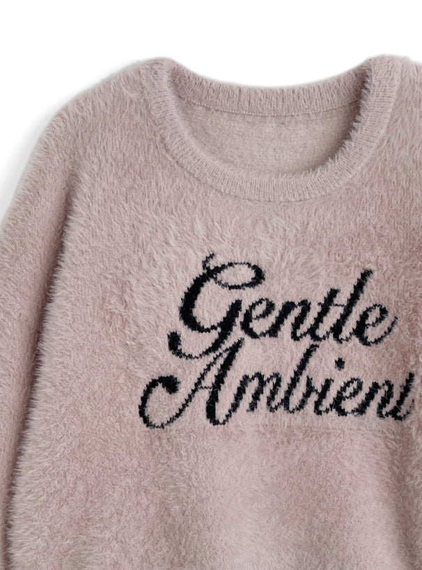 Logo Shaggy Knit Top 標誌毛絨針織上衣 [pm845] — 12