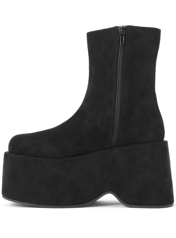 Suede Platform Boots 麂皮厚底短靴 [zr1140]