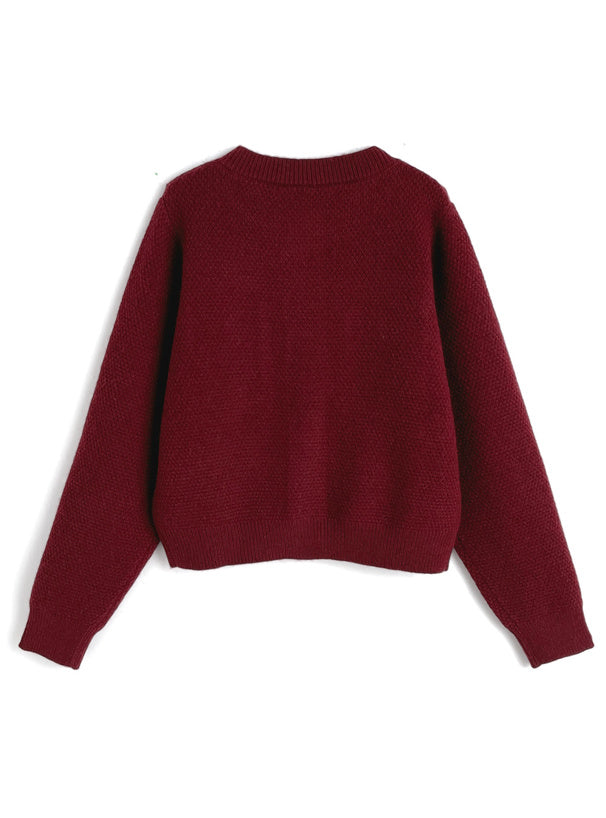 Gold-Button Knit Cardigan 金色鈕扣針織開襟衫 [fo2353] 13