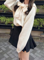 Hooded Ribbon Knit Top 連帽蝴蝶結針織上衣 [an1925] — 13