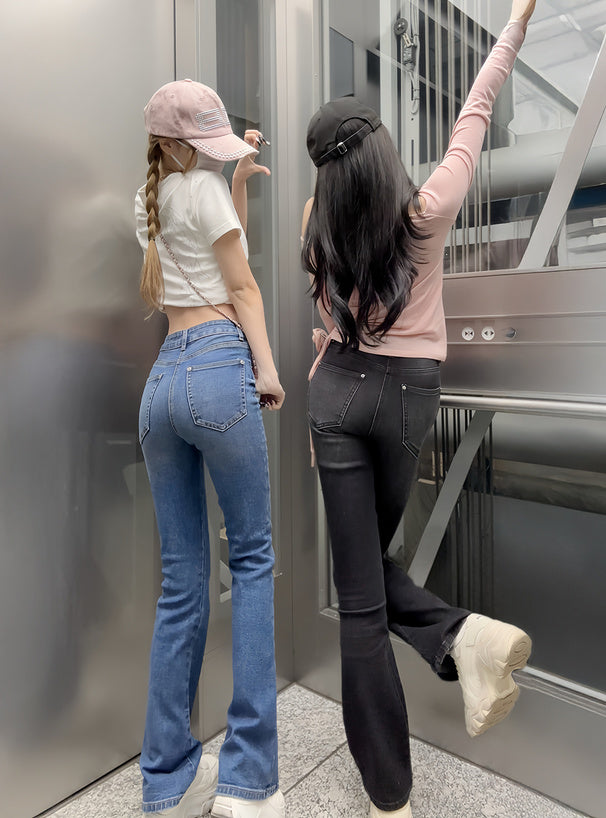 GRL cu498 high-waist flared denim pants 高腰喇叭牛仔褲 — image 13