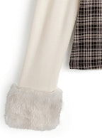 GRL ru1815 layered-look faux-fur trim top — image 13