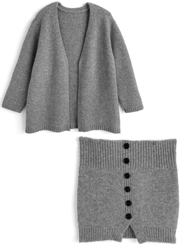 Cardigan and Bandeau Knit Set 針織開襟外套與平口上衣套裝 [lt141] 14
