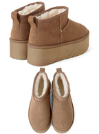 Platform Faux Fur Ankle Boots 厚底仿毛短靴 [fa049] 15