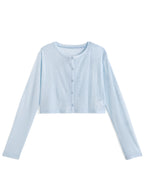 Cool-Touch Ribbed Cardigan 接觸涼感羅紋開襟外套
