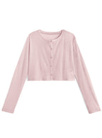 Cool-Touch Ribbed Cardigan 接觸涼感羅紋開襟外套