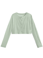 Cool-Touch Ribbed Cardigan 接觸涼感羅紋開襟外套