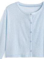 Cool-Touch Ribbed Cardigan 接觸涼感羅紋開襟外套