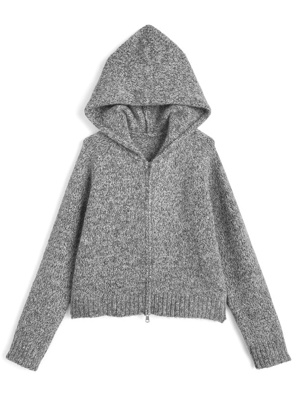 Double-Zip Knit Hoodie 雙拉鍊針織連帽外套 [ac2780] — 4