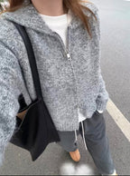 Double-Zip Knit Hoodie 雙拉鍊針織連帽外套 [ac2780] — 3