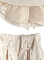 Back ribbon double flare mini skirt with shorts lining 後綁蝴蝶結雙層傘襬安全褲襯裡迷你裙 [ai270] — image 14