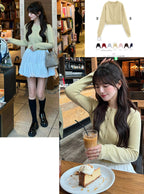 Cropped Knit Cardigan 短版針織開襟衫 [an1509] 14