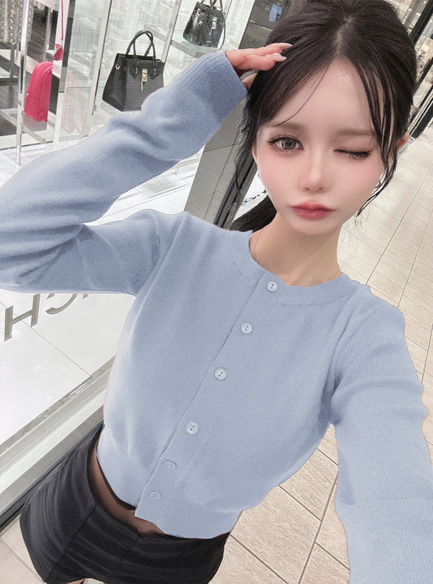 Cropped Knit Cardigan 短版針織開襟衫 [an1509] 21