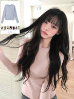 Crew Neck Ribbed Knit Top 圓領羅紋針織上衣 [an1648] 3