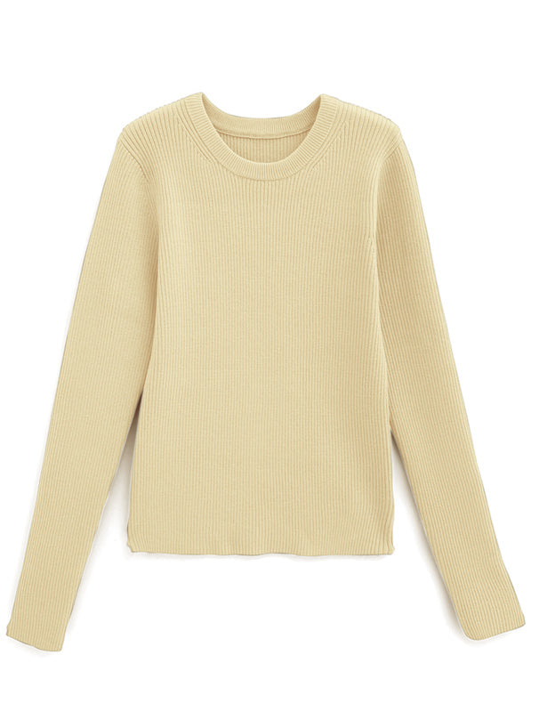 Crew Neck Ribbed Knit Top 圓領羅紋針織上衣 [an1648] 7
