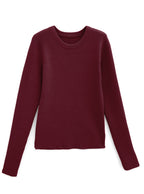 Crew Neck Ribbed Knit Top 圓領羅紋針織上衣 [an1648] 12