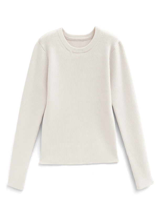 Crew Neck Ribbed Knit Top 圓領羅紋針織上衣 [an1648] 13