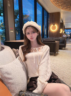 an1973 Cable Knit Camisole & Bolero Set 麻花針織吊帶背心與短版開襟衫套裝 8