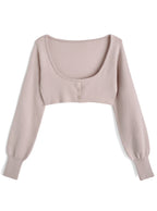 Big Bow Camisole and Cropped Cardigan Knit Set 大蝴蝶結吊帶背心與短版開襟衫針織套裝 [an2028] 5