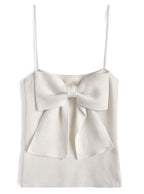 Big Bow Camisole and Cropped Cardigan Knit Set 大蝴蝶結吊帶背心與短版開襟衫針織套裝 [an2028] 6