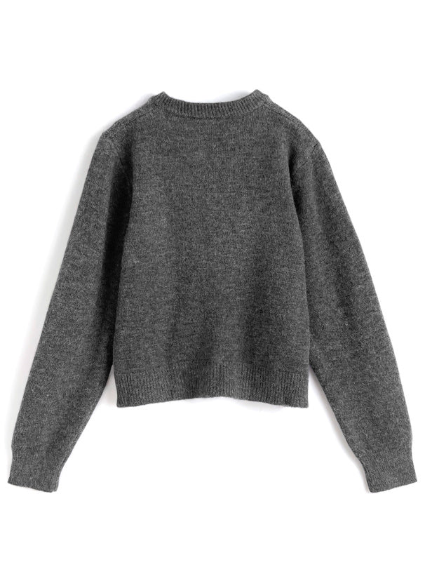 Gold Button Crew Neck Knit Cardigan 金色鈕扣圓領針織開襟衫 at2579 image 6