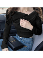 3-Way Draped Wrap Top 三穿式垂墜交疊上衣 dk1261 04