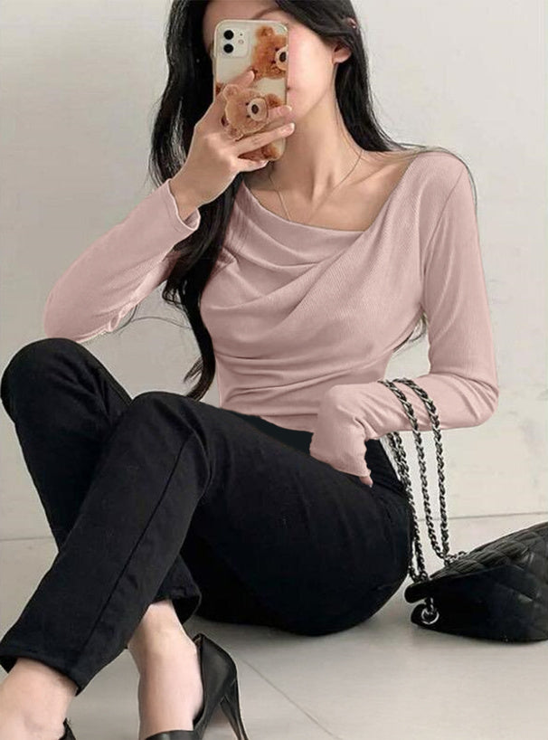 3-Way Draped Wrap Top 三穿式垂墜交疊上衣 dk1261 06