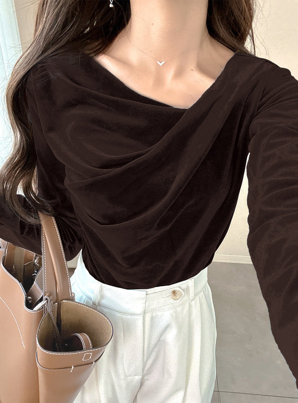 3-Way Draped Wrap Top 三穿式垂墜交疊上衣 dk1261 07