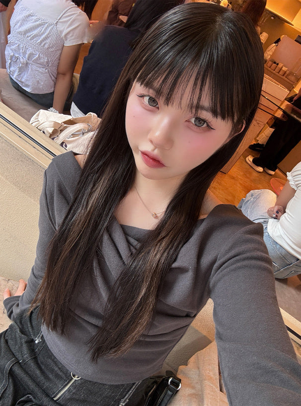 3-Way Draped Wrap Top 三穿式垂墜交疊上衣 dk1261 11