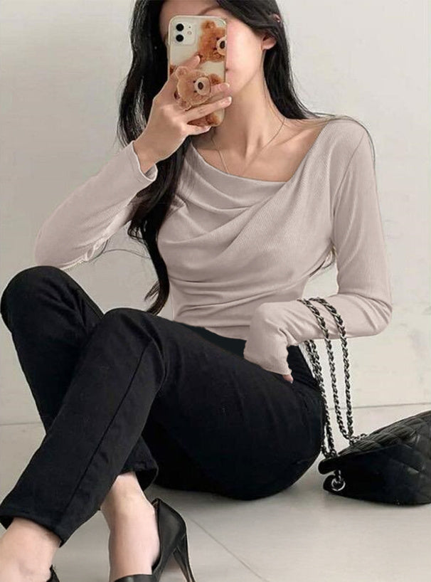 3-Way Draped Wrap Top 三穿式垂墜交疊上衣 dk1261 13