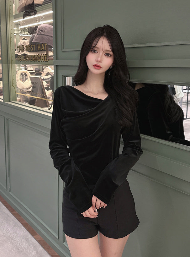3-Way Draped Wrap Top 三穿式垂墜交疊上衣 dk1261 14