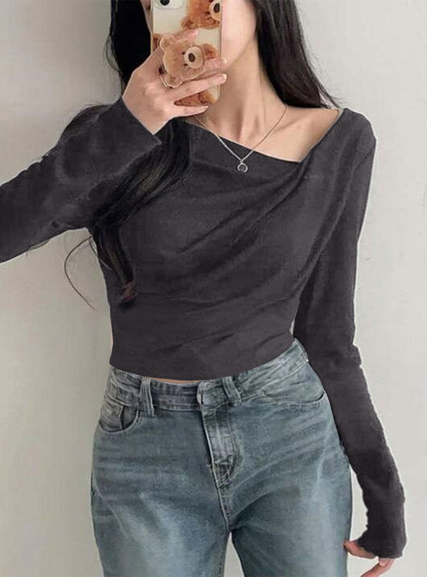 3-Way Draped Wrap Top 三穿式垂墜交疊上衣 dk1261 15