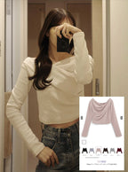 3-Way Draped Wrap Top 三穿式垂墜交疊上衣 dk1261 16