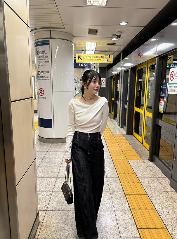 3-Way Draped Wrap Top 三穿式垂墜交疊上衣 dk1261 17