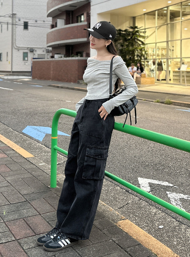 3-Way Draped Wrap Top 三穿式垂墜交疊上衣 dk1261 19