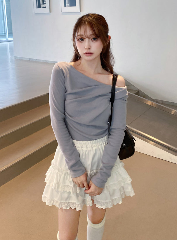 3-Way Draped Wrap Top 三穿式垂墜交疊上衣 dk1571 5