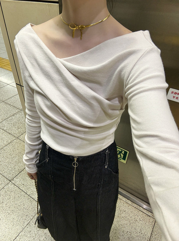 3-Way Draped Wrap Top 三穿式垂墜交疊上衣 dk1571 10