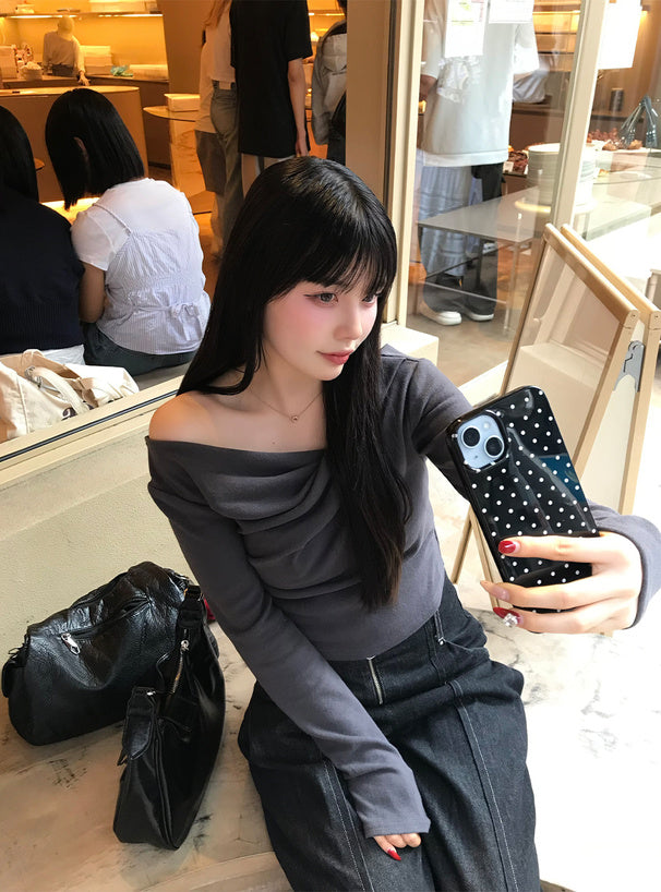 3-Way Draped Wrap Top 三穿式垂墜交疊上衣 dk1571 14
