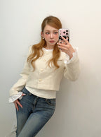 Glitter Tweed Ruffle Collarless Jacket 亮蔥粗花呢荷葉邊無領外套 [dk1772] 8