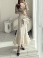 GRL dk988 Back Slit Mermaid Skirt 後開衩魚尾長裙 image 12