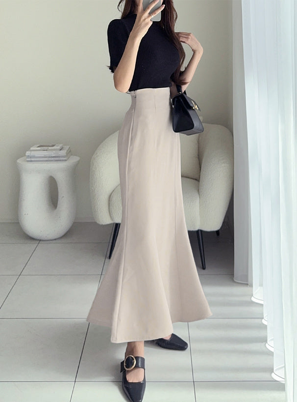 GRL dk988 Back Slit Mermaid Skirt 後開衩魚尾長裙 image 15